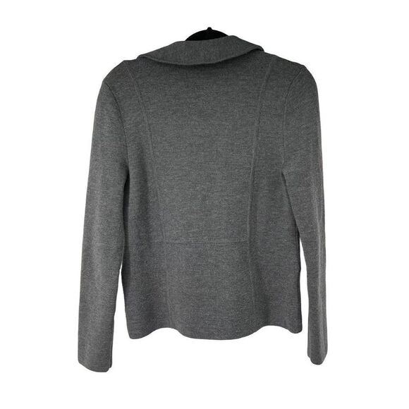 Talbots Pure Merino Wool Dark Gray Blazer Jacket - Picture 7 of 8